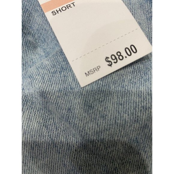 BLANKNYC Paperbag Jean Shorts in Caribbean Blue - Picture 12 of 12